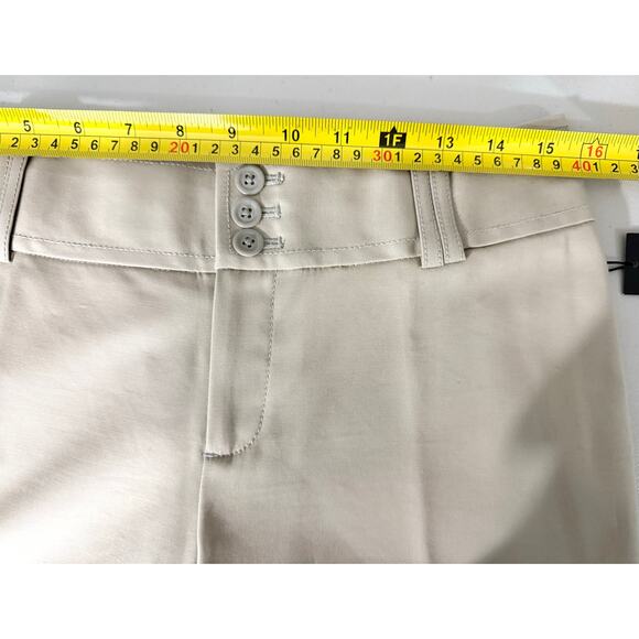 NWT Banana Republic Jackson Fit Wide Leg Pants Sz 4 Beige Stretch Work Trousers - Picture 9 of 11